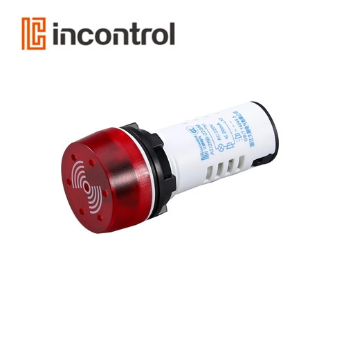 Red AC DC 24V 22mm Signal Indicator Built-in Buzzer