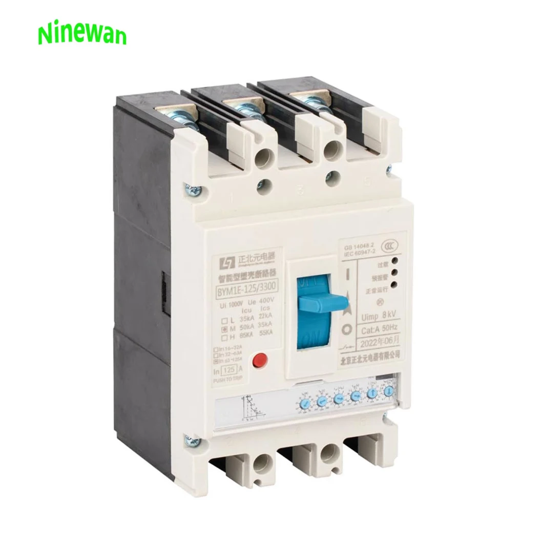 400V MCCB Breaker 16~160A Compact DIN Rail Molded Case Circuit Breaker MCCB