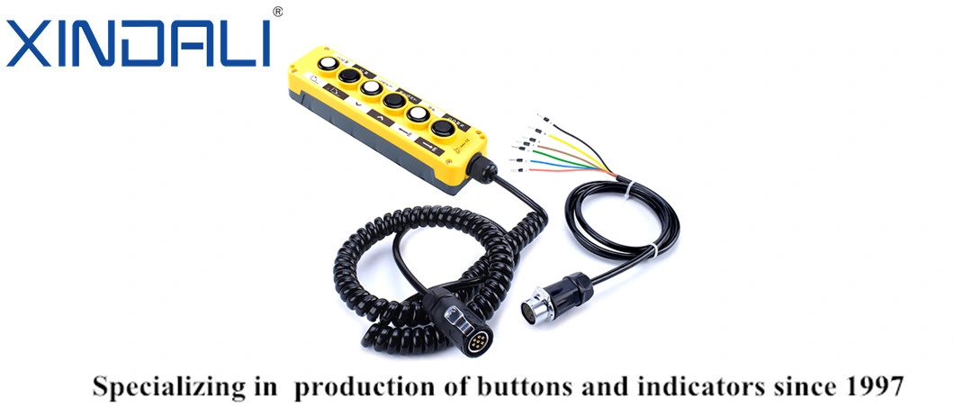 Xdl10-Epb6p/Ta 6 Holes Hoist Crane Remote Control Push Button Switch