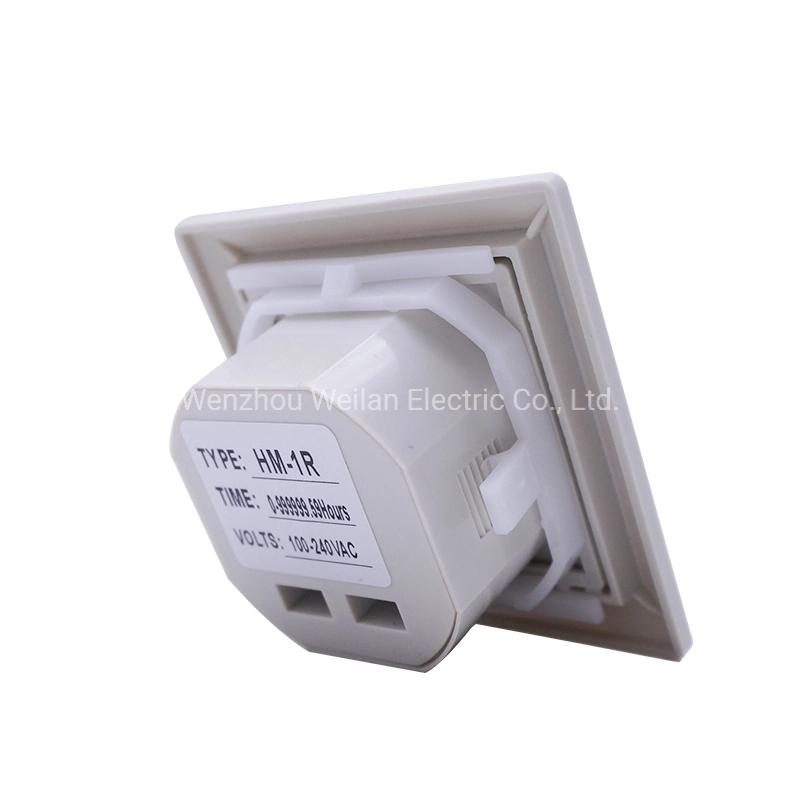 Hm-1r Hour Meter Mechanical Timer Switch with LCD Display White Color