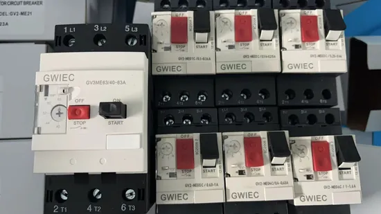 Disyuntor de motor de circuito de vacío Gwiec trifásico para 10 HP