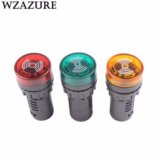 Ad16 - 22sm 22mm 12V 24V 220V Alarma de zumbador de flash con luz indicadora