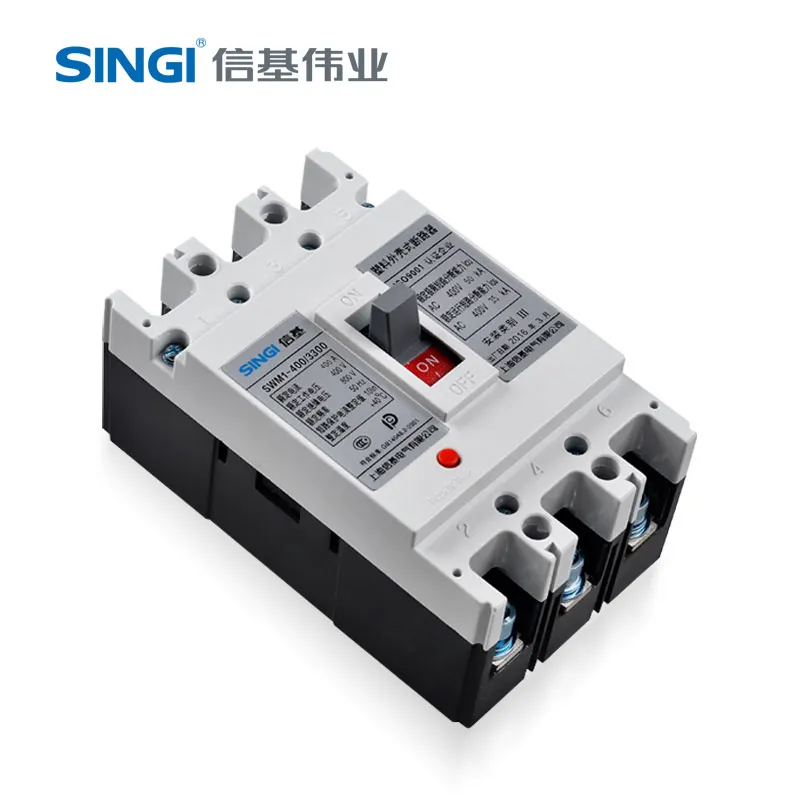 Disyuntor eléctrico de caja moldeada Singi Swm1 65ka MCCB