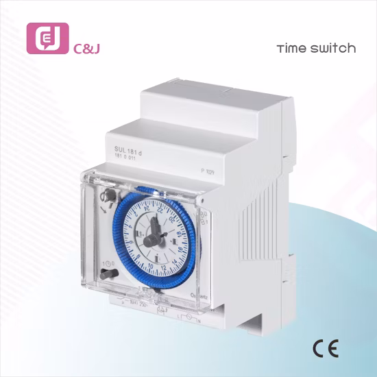 Contador de tiempo mecánico electrónico del carril del estruendo de Sul180d 24h interruptor diario de la retransmisión del tiempo del programa de 15 minutos
