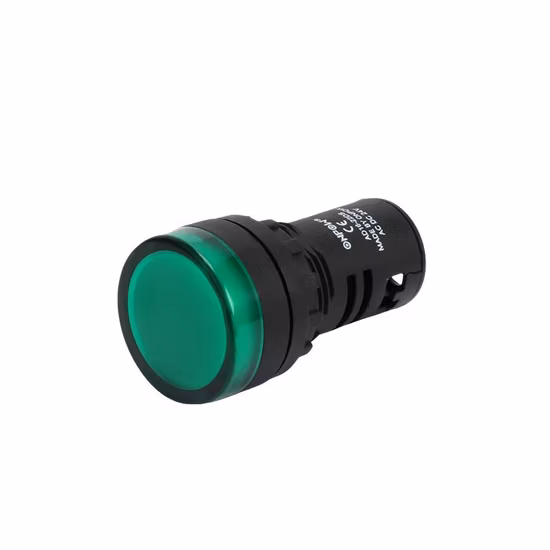 Lámpara de señal indicadora Onpow con 22 mm Tipo D de (AD16-22D/R/12V, 22 mm) CCC, Ce